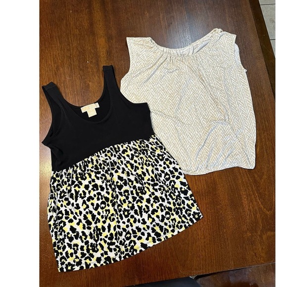 Michael Michael Kors Loft Women’s Petite Vacation Bundle 2 Cruise Top Shirt Lot - Picture 1 of 12
